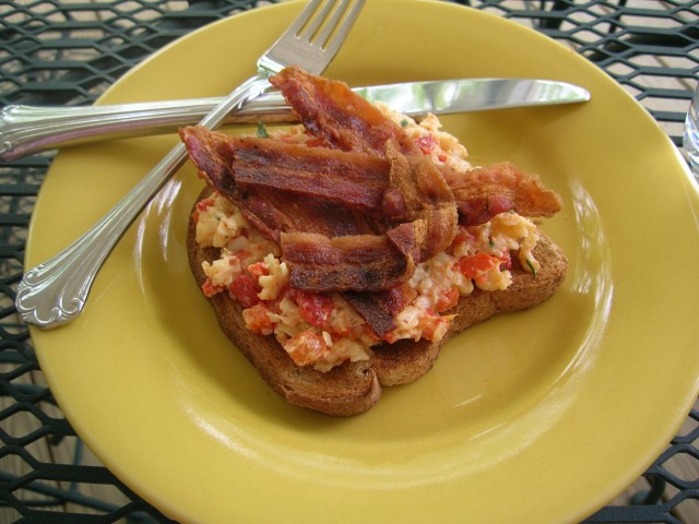 Pimento Cheese and Bacon Sandwich